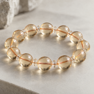 AuraGlow Amber Crystal Bracelet